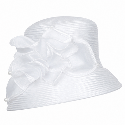 Giovanna D1529-WHT-H Church Hat