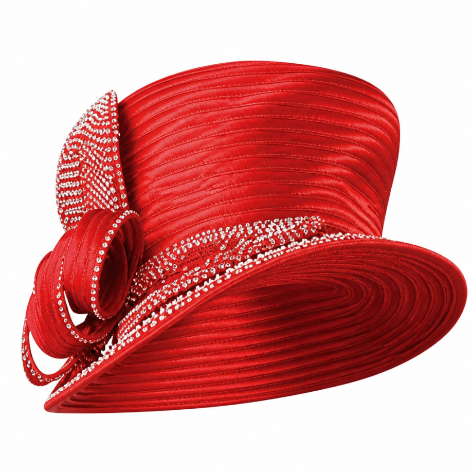Lily and Taylor H356-RED Church Hat
