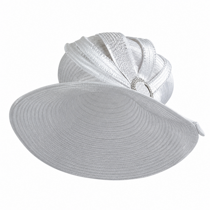 Lily And Taylor 4471-WHT Church Suit For Women-Hat