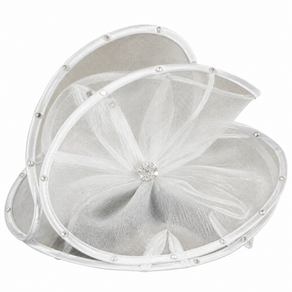 Lily And Taylor 4791-WHT-HAT Church Hat