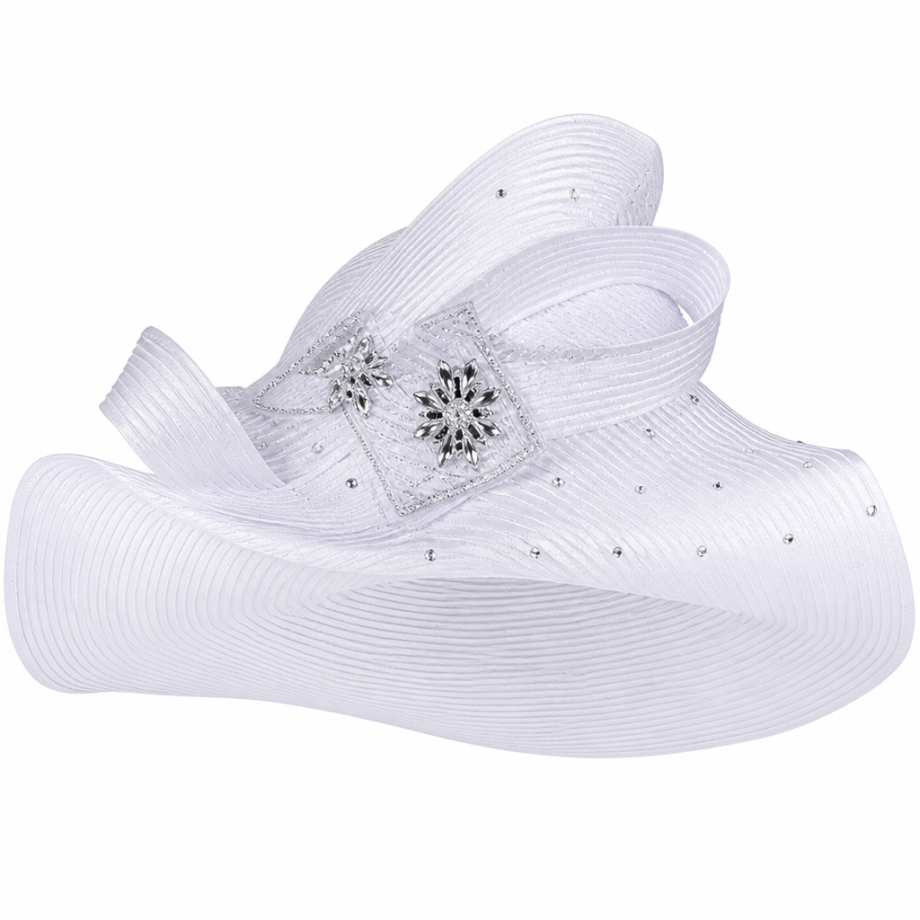 Elite Champagne 6262-WHT-H Church Hat