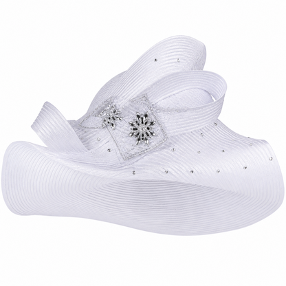 Elite Champagne 6262-WHT-H Church Hat