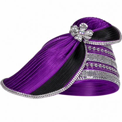 Elite Champagne 6158-PUR-H Church Hat