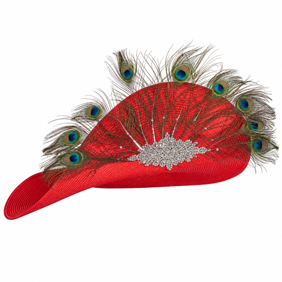 Elite Champagne 6266-RED-H Church Hat