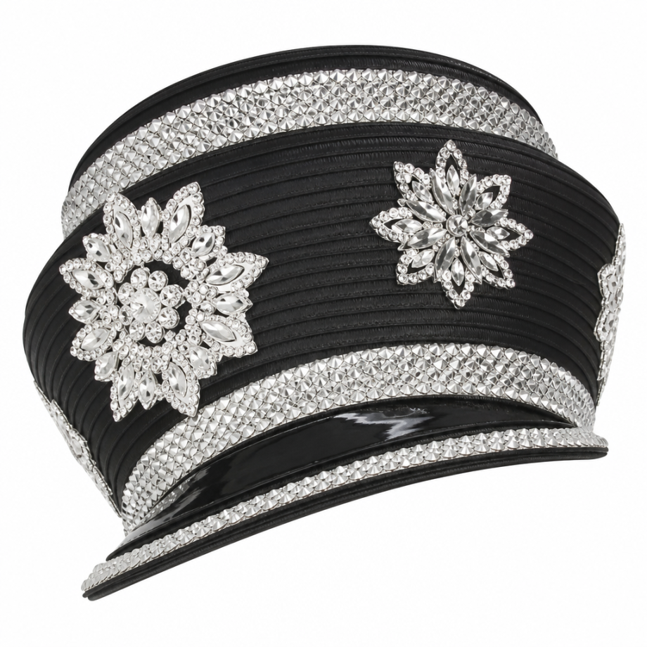 Giovanna DP2427-BLK-H Church Hat