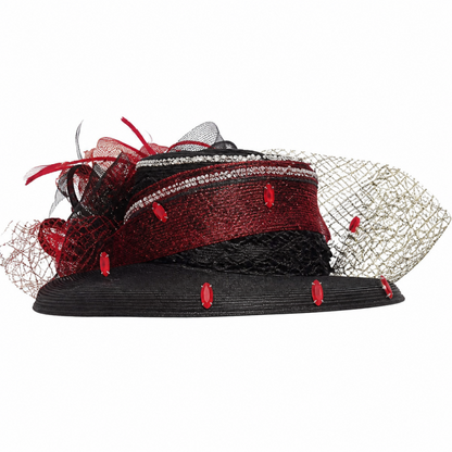 Elite Champagne 5961-RED-IH Church Hat