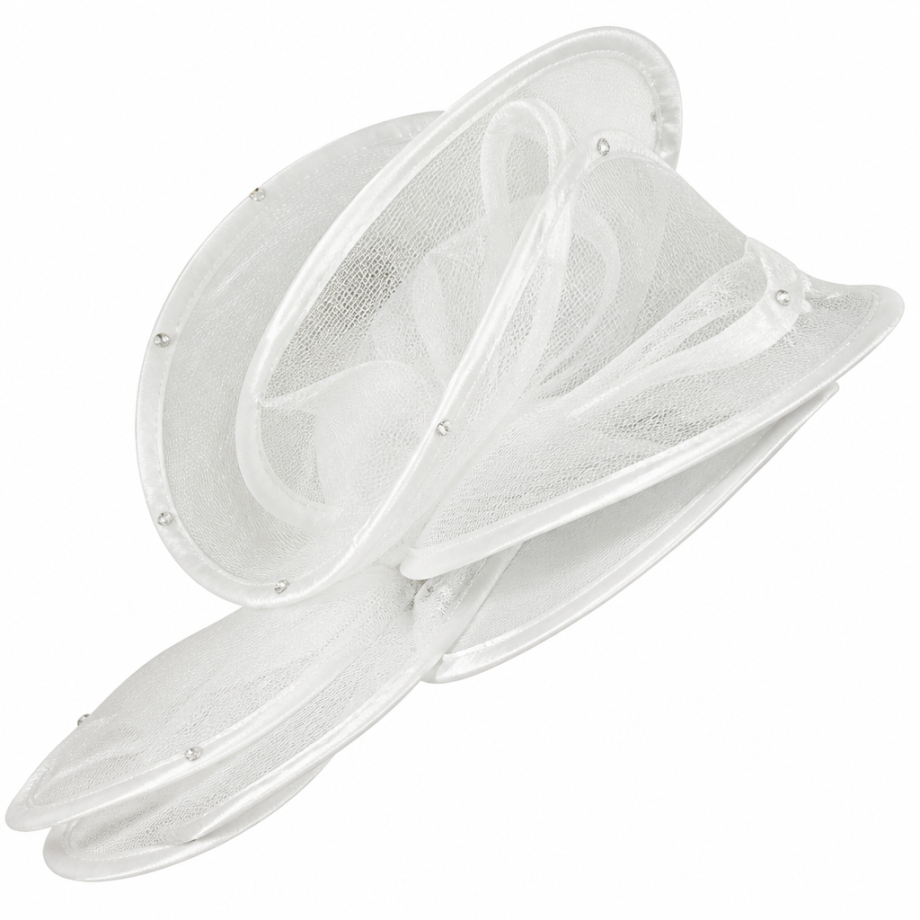 Lily And Taylor 5037-WHT Church Hat
