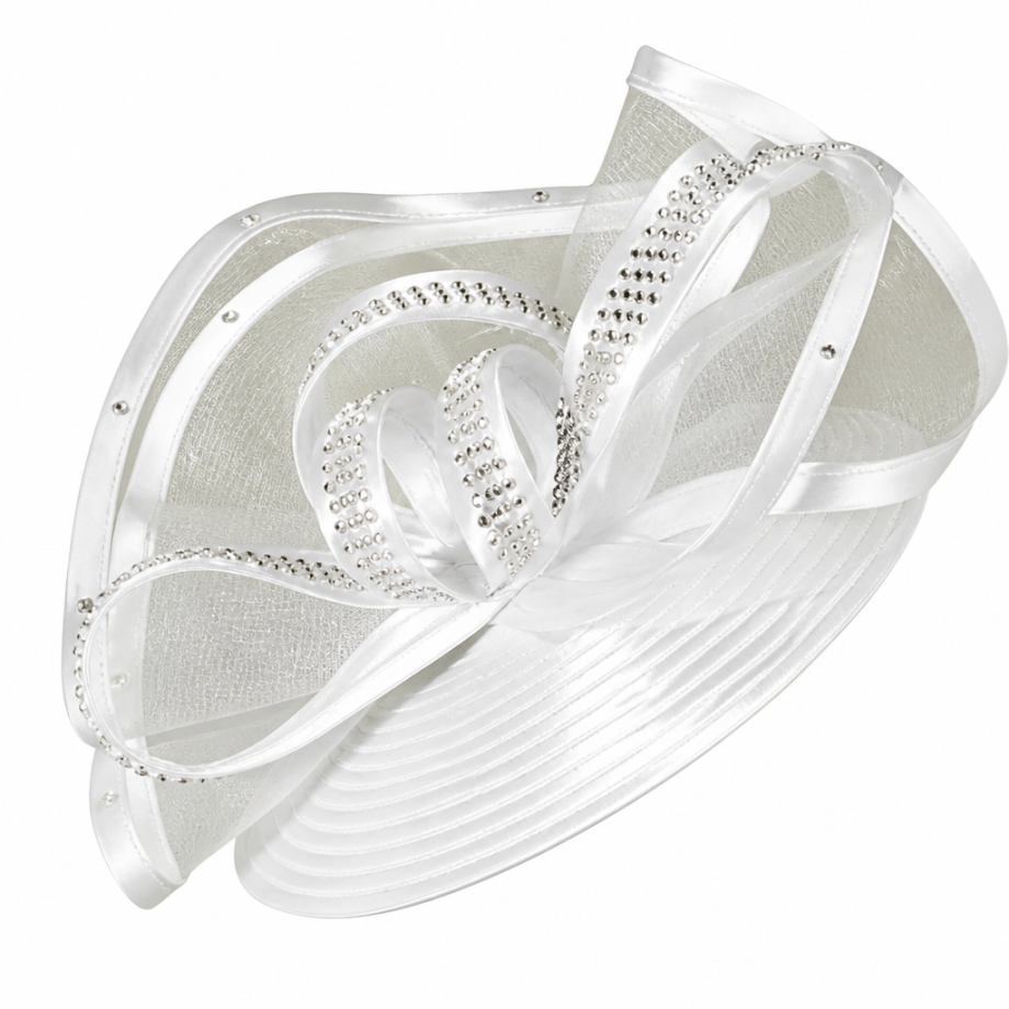 Lily And Taylor 5042-WHT Church Hat