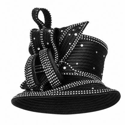 Giovanna DP2420-BLK-H Church Hat