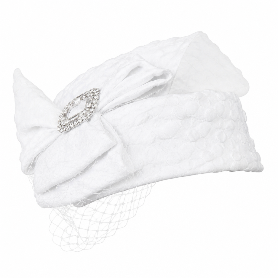 Giovanna 0948-WHT-H Church Hat