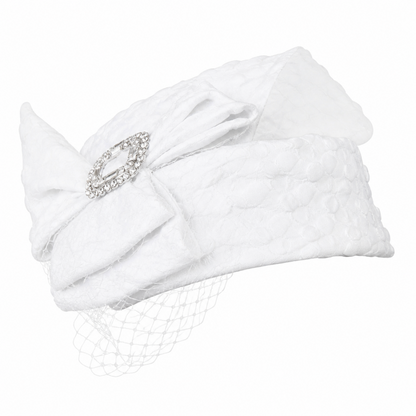 Giovanna 0948-WHT-H Church Hat