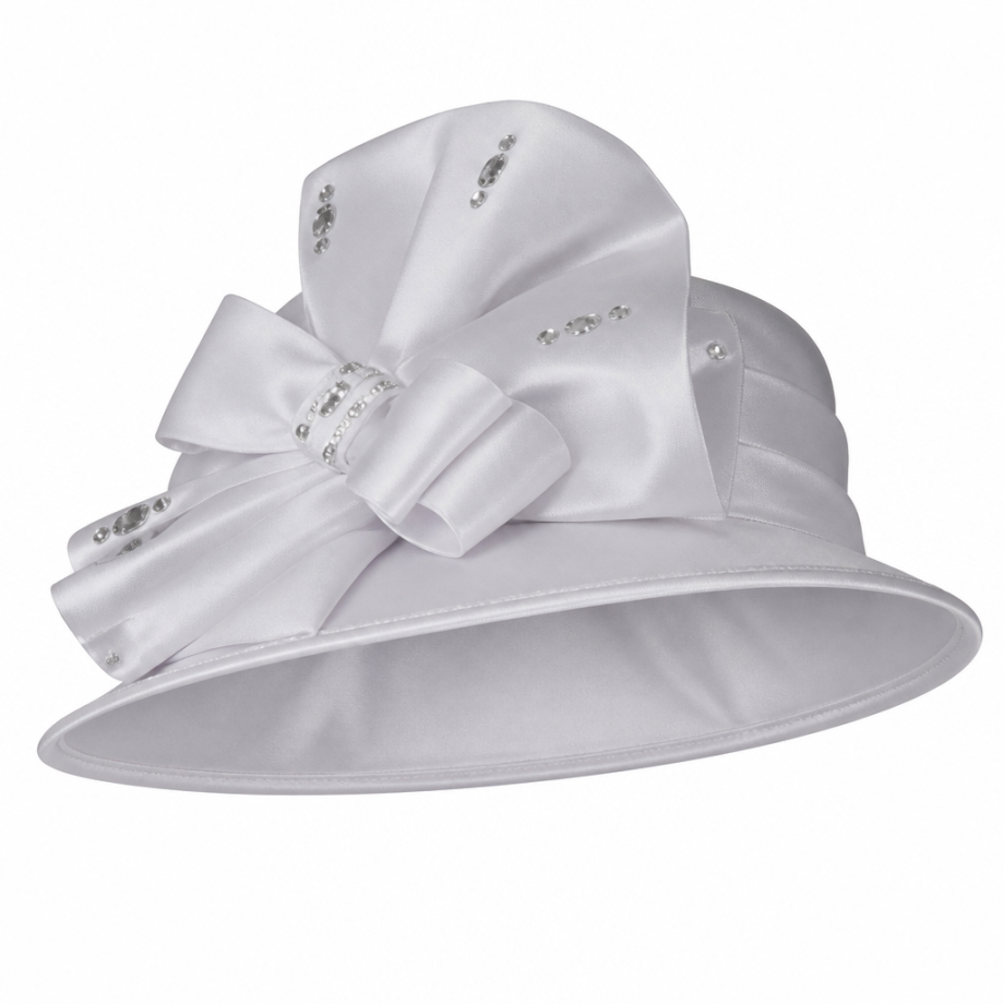 Giovanna 0940-WH Church Hat