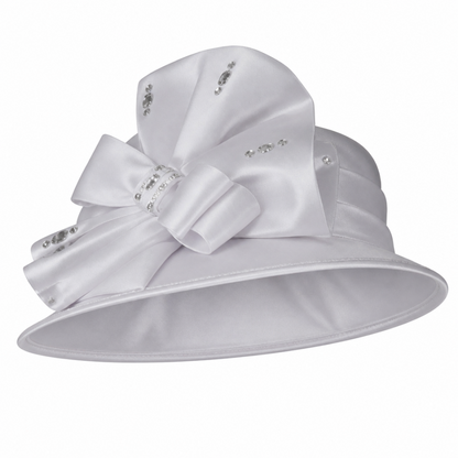 Giovanna 0940-WH Church Hat