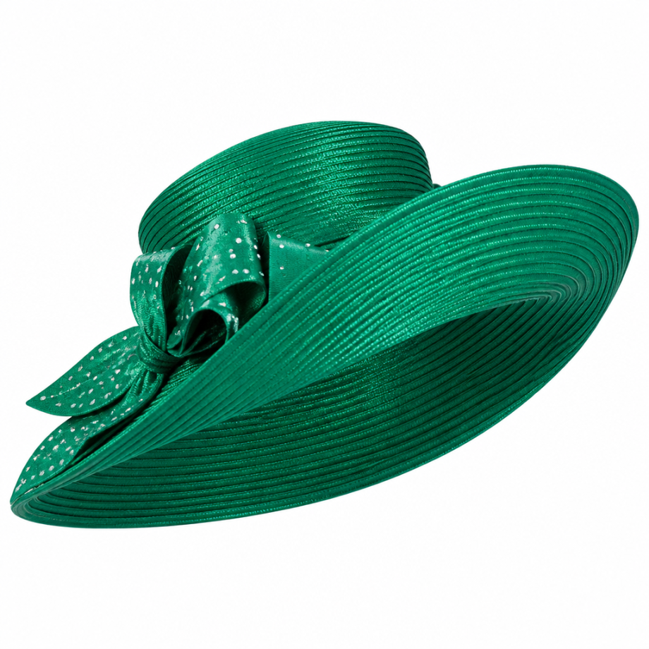Lily And Taylor 4901-EMR-H Church Hat