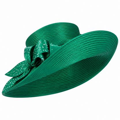 Lily And Taylor 4901-EMR-H Church Hat