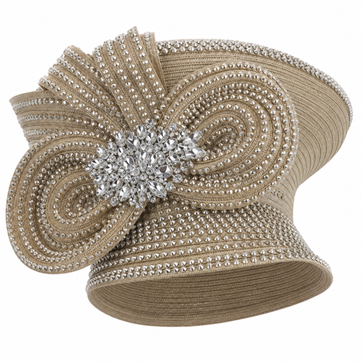 Lily And Taylor 4498-LGLD Church Suit-Hat