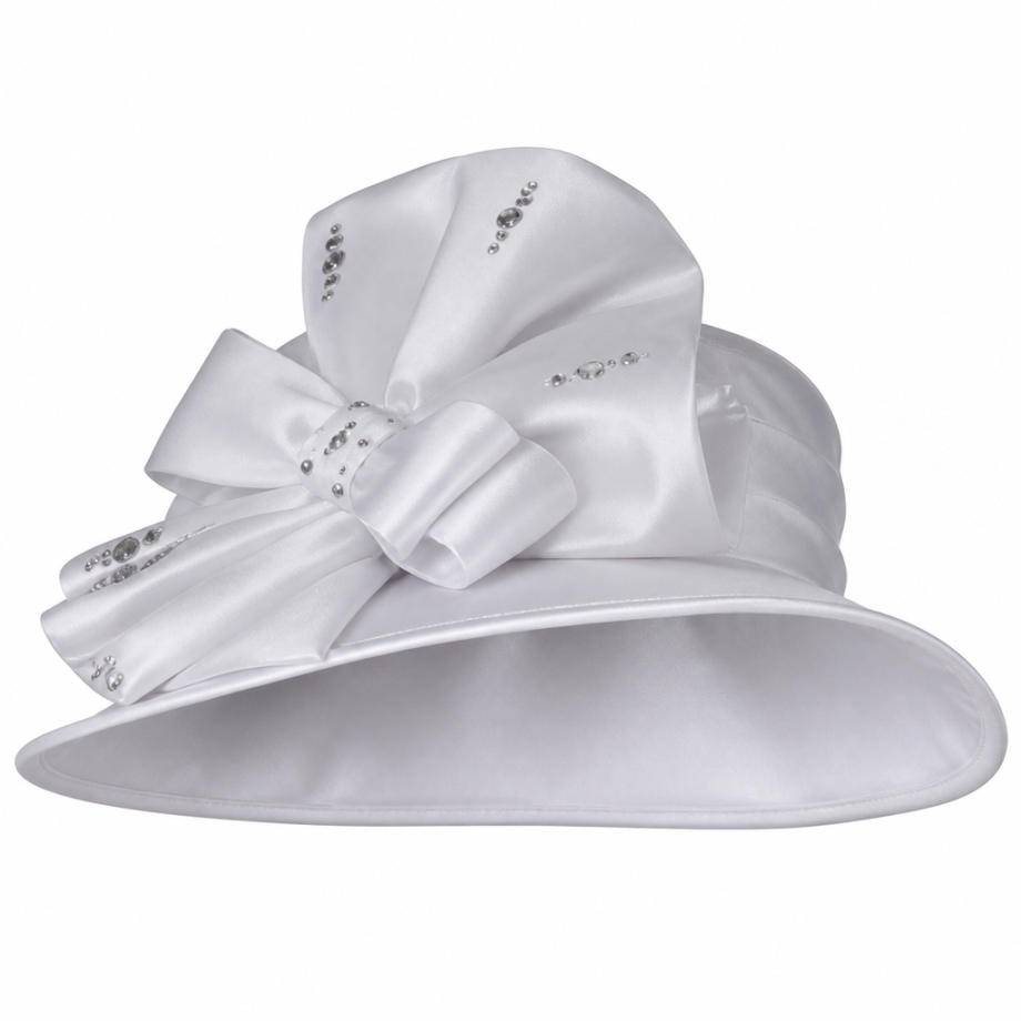 Giovanna 0940-WH Church Hat