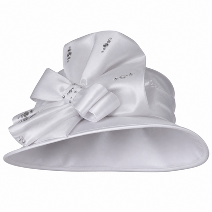 Giovanna 0940-WH Church Hat