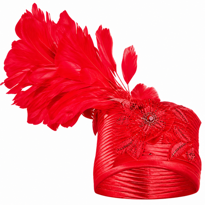 Giovanna 1211-RED-H Church Hat