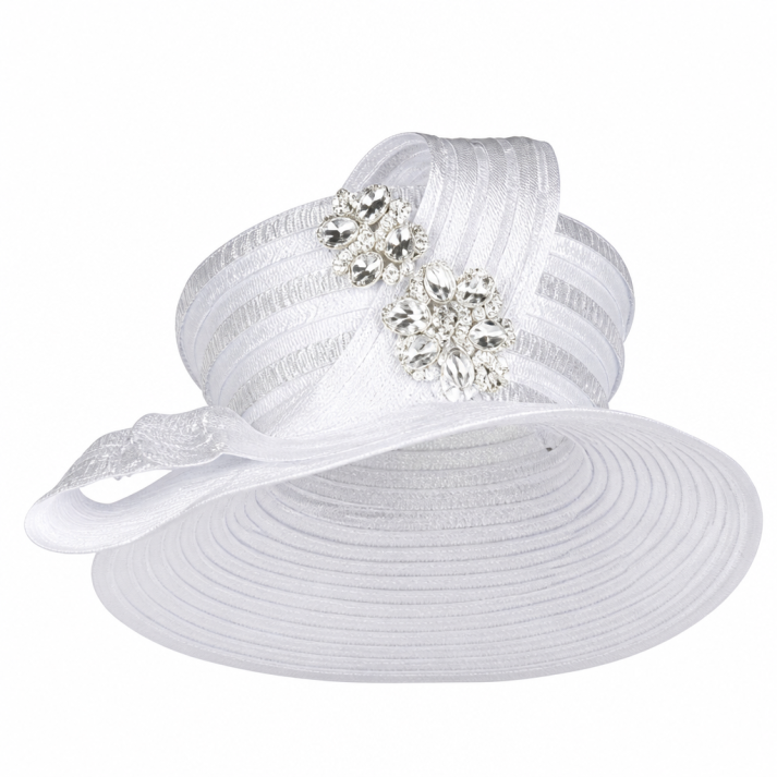Giovanna 1165-SLV-H Church Hat