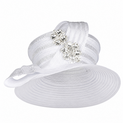 Giovanna 1165-SLV-H Church Hat