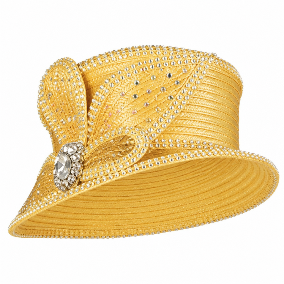 Giovanna 1165-GLD-H Church Hat