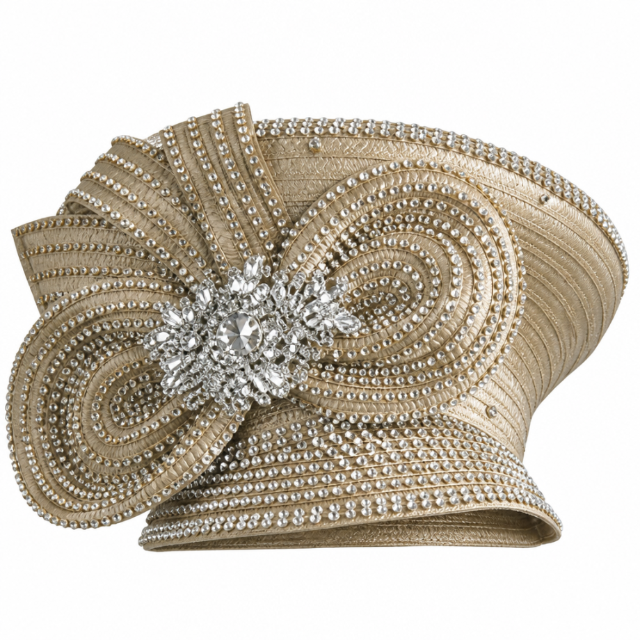 Lily And Taylor 4498-LGLD Church Suit-Hat