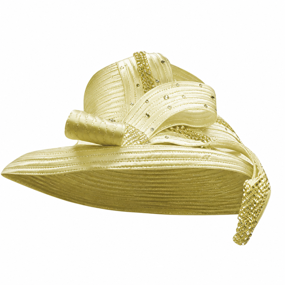 Lily And Taylor 4417-CANARY-H Church Hat