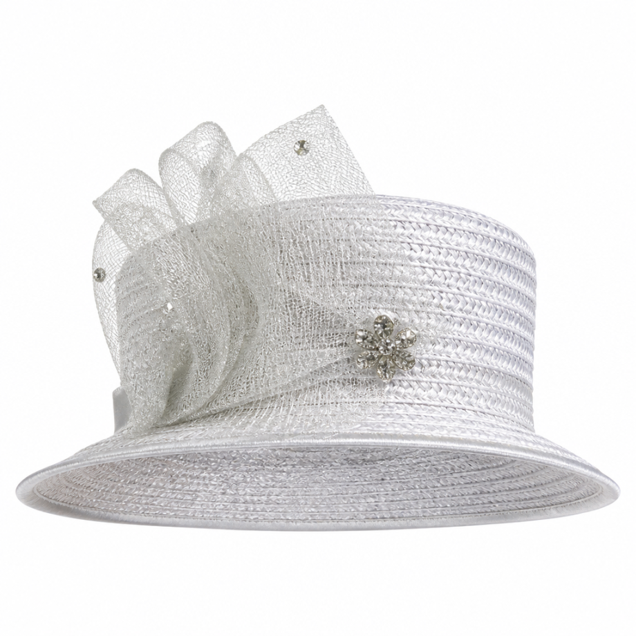 Mia By Giovanna D1681-SLV-H Church Hat