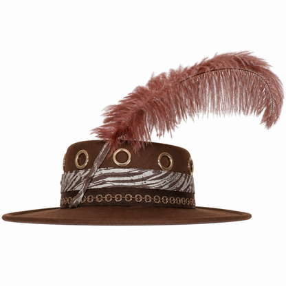 Elite Champagne 6171-BRN-H Church Hat