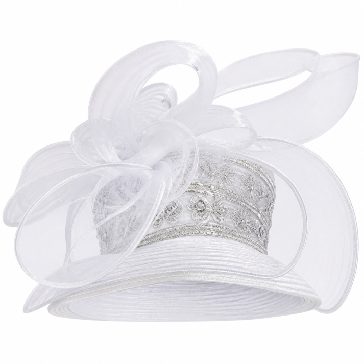 Elite Champagne 6072-WHT Church Hat