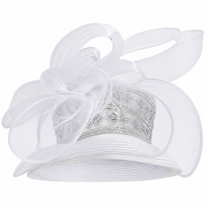 Elite Champagne 6072-WHT Church Hat