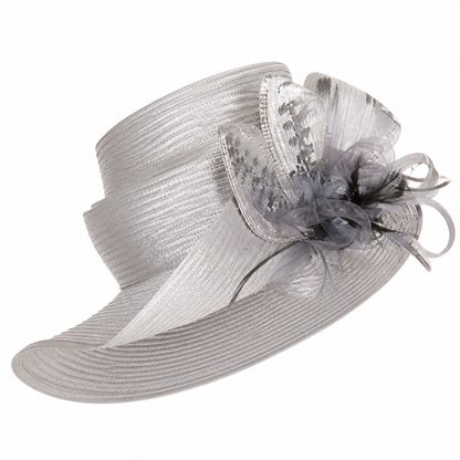 Elite Champagne 6071-SIL Church Hat