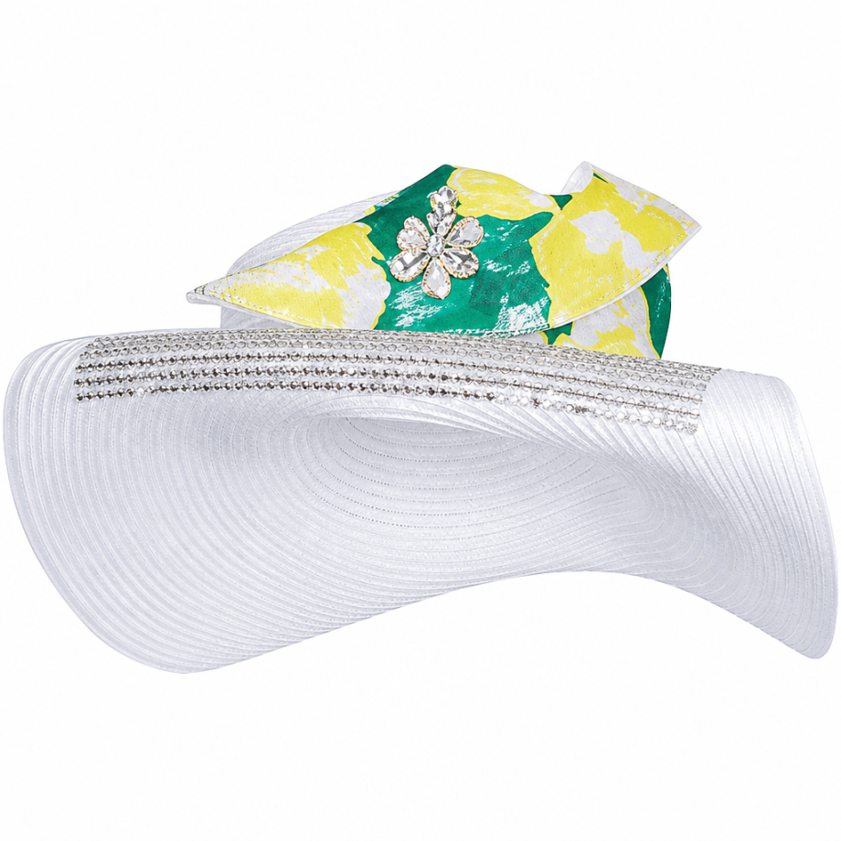 Elite Champagne 6061-GRN Church Hat