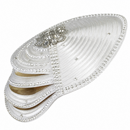 Lily And Taylor 838-WHT-HAT Church Hat