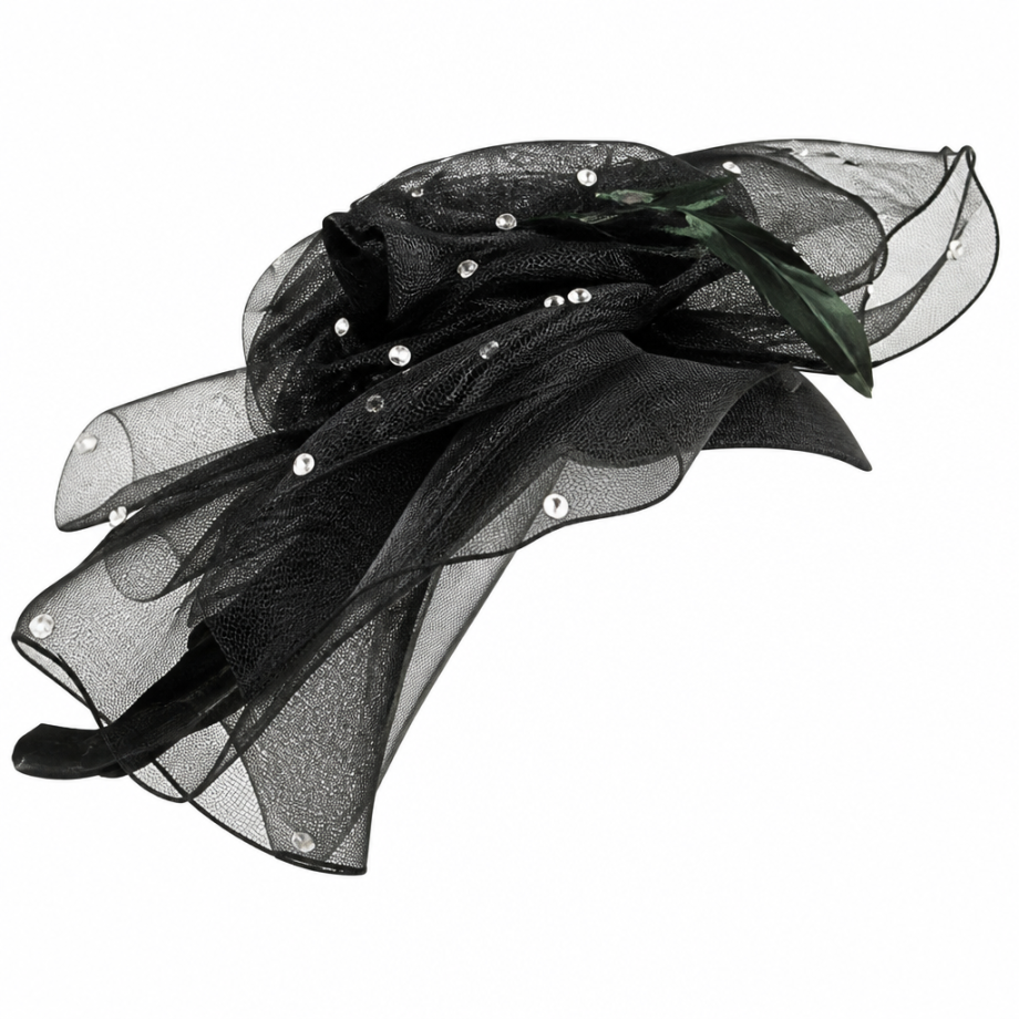 Lily And Taylor 4959-BLK-HAT Church Hat