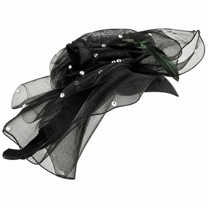 Lily And Taylor 4959-BLK-HAT Church Hat