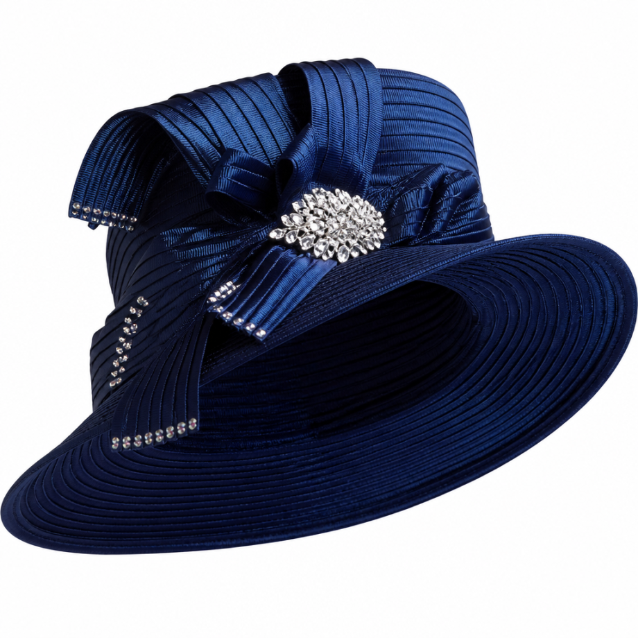 Lily And Taylor 2920-NVY Church Suit-Hat