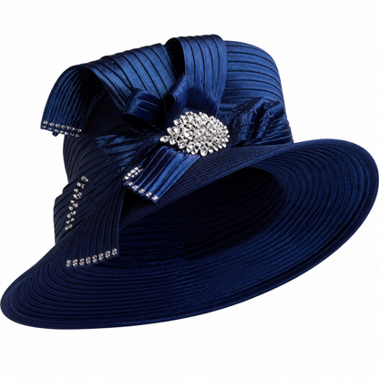 Lily And Taylor 2920-NVY Church Suit-Hat