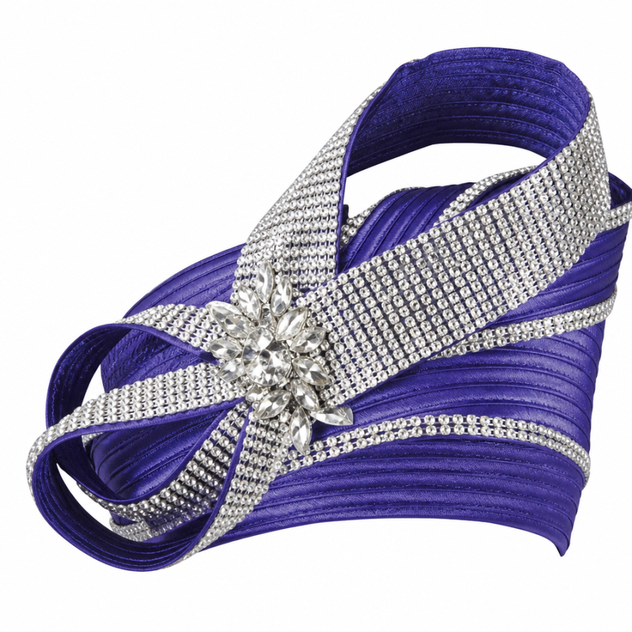 Lily And Taylor 4918-PUR-Hat Church Hat