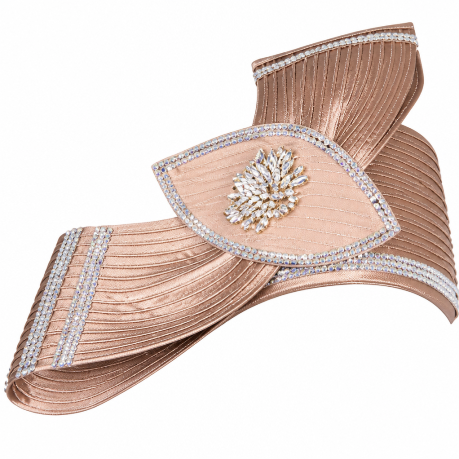Champagne Italy 5923-BRN Church Hat