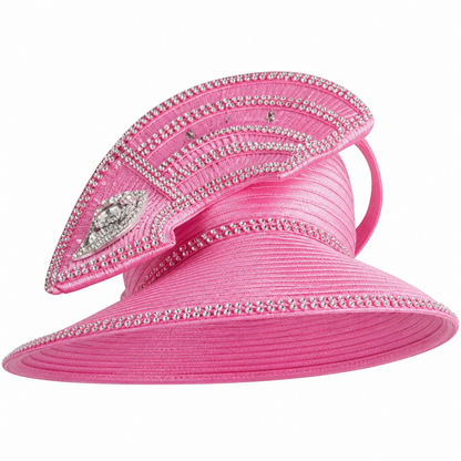 Lily And Taylor 4385-PNK Church Hat