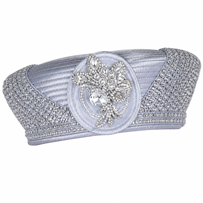 Champagne Italy 6305-SLV-H Church Hat