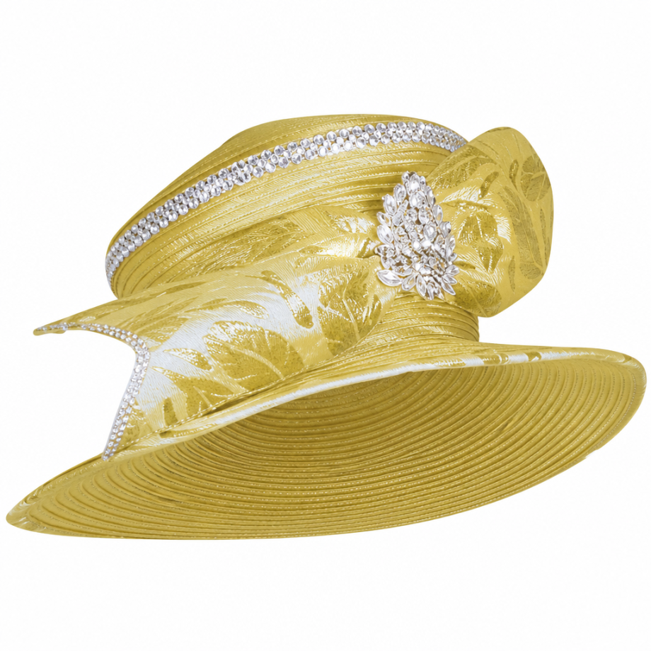 Champagne Italy 6416-GLD-H Church Hat
